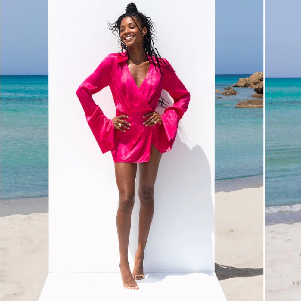 Rat & Boa Paloma Dress Pink - Size S